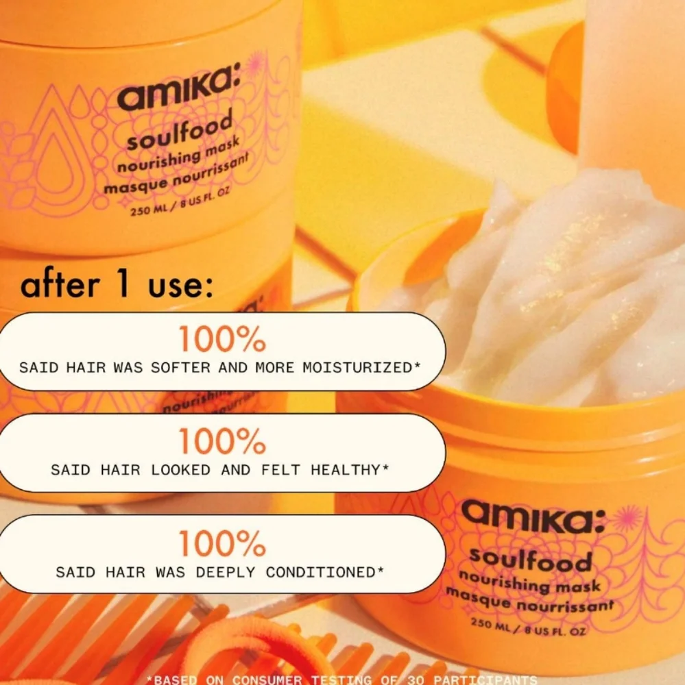 3/$20! Amika Soulfood Nourishing Hair Mask - Picture 3 of 8